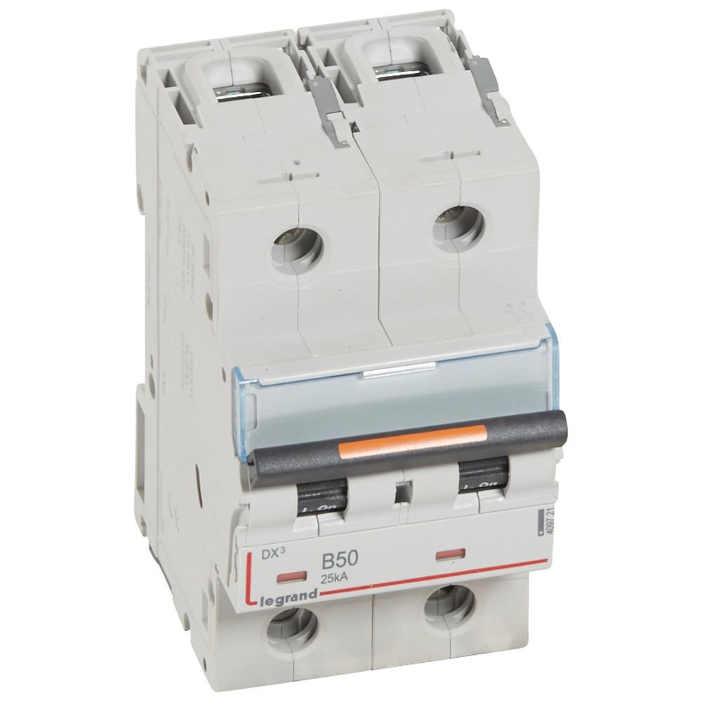 Disjoncteur Legrand DX3 2P B50 25kA 409721