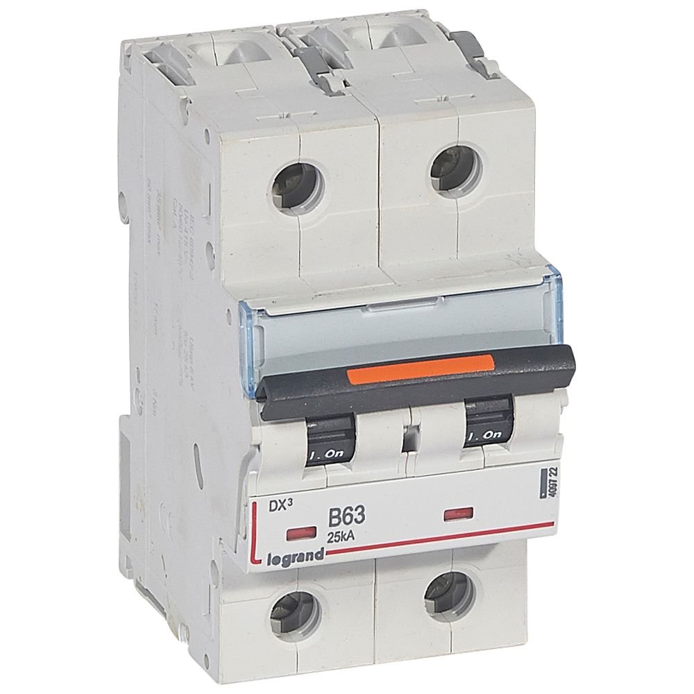 Disjoncteur Legrand DX3 2P B63 25kA 409722