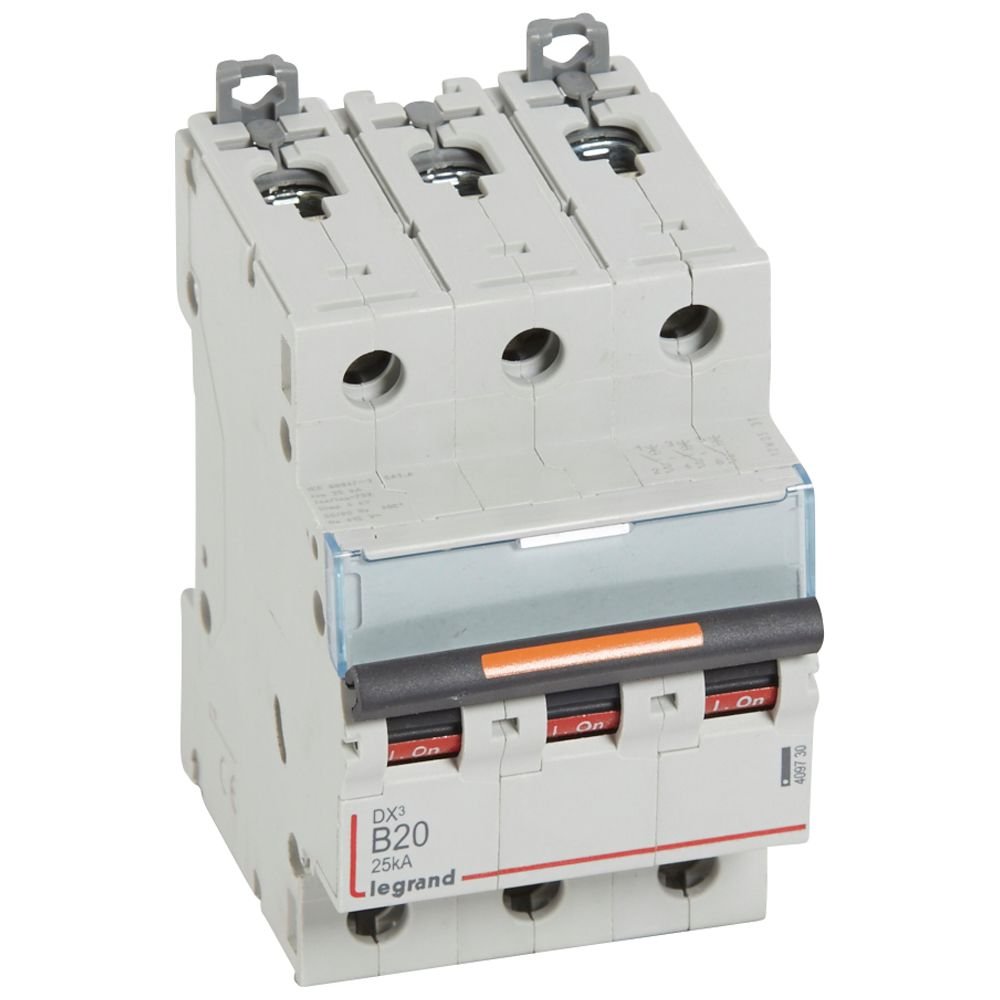 Disjoncteur Legrand DX3 3P B20 25kA 409730