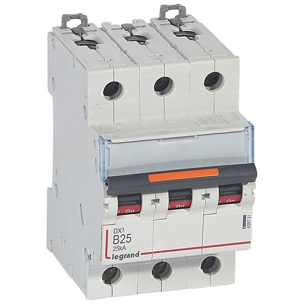 Disjoncteur Legrand DX3 3P B25 25kA 409731