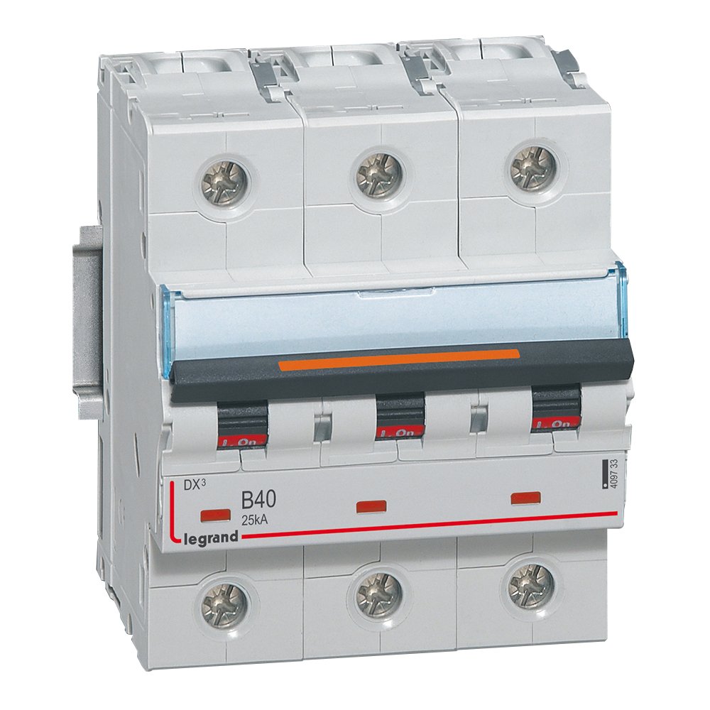 Disjoncteur Legrand DX³ 3P B40 25kA 409733