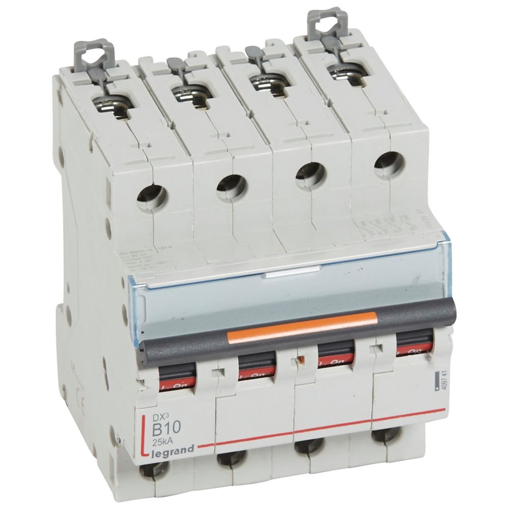 Disjoncteur Legrand DX³ 4P B10 25kA 409741