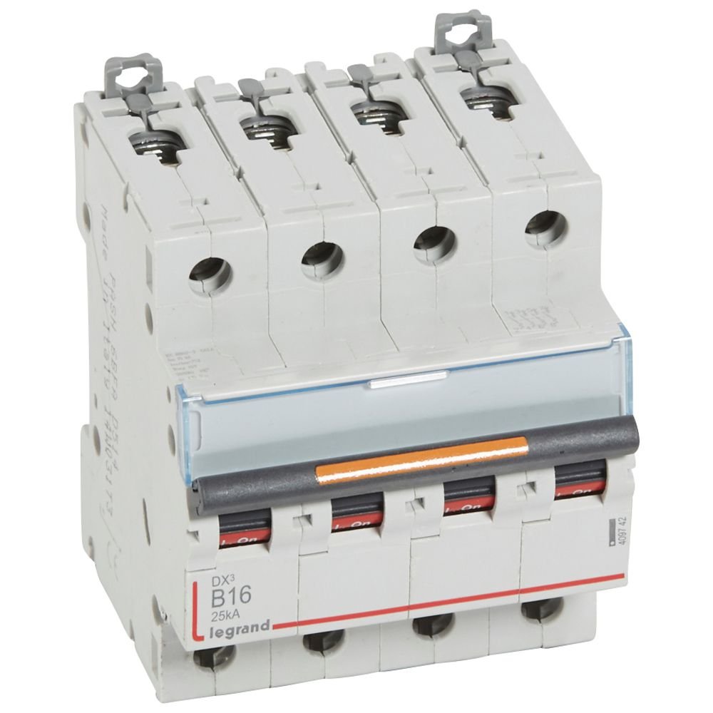 Disjoncteur Legrand DX³ 4P B16 25kA 409742