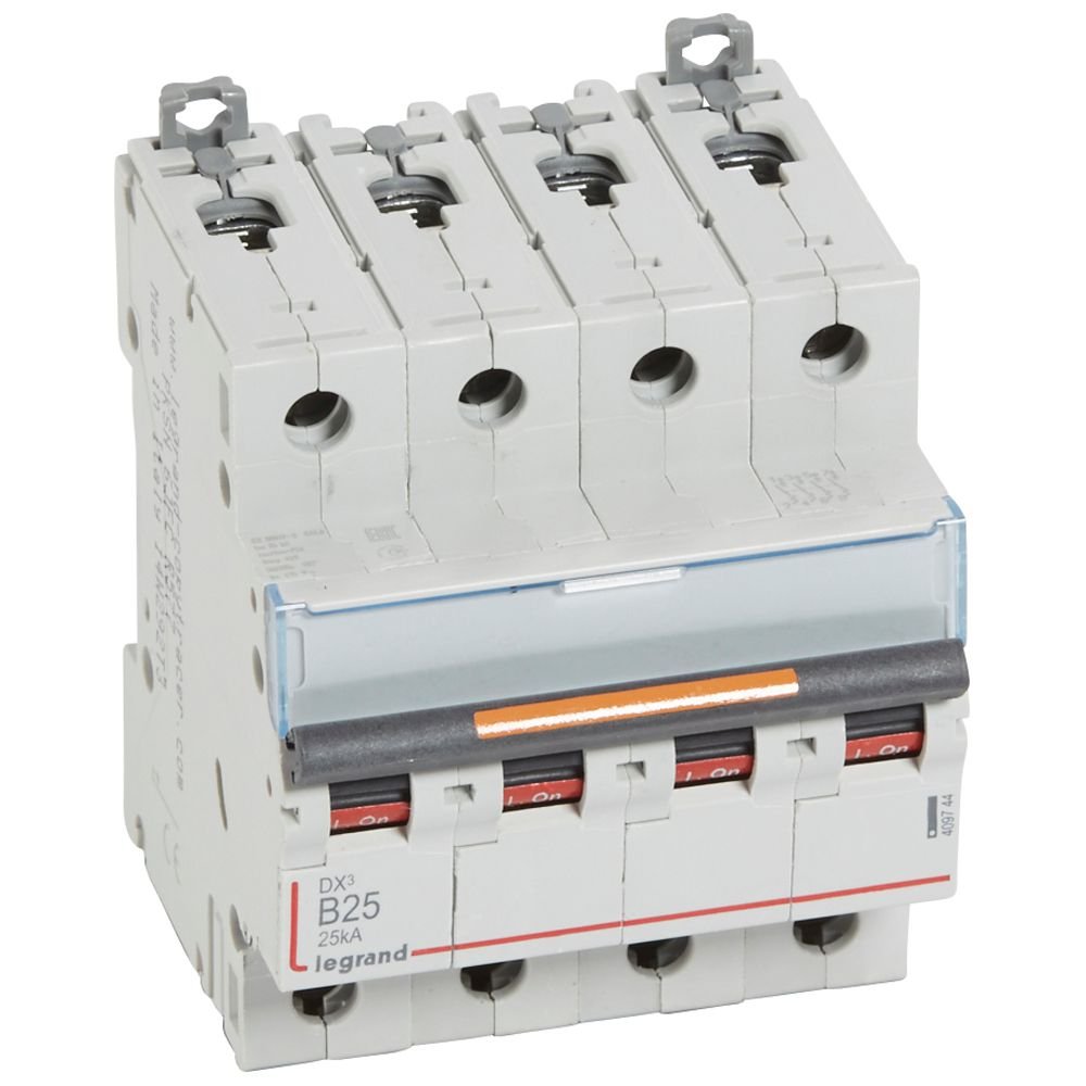 Disjoncteur Legrand DX³ 4P B25 25kA 409744