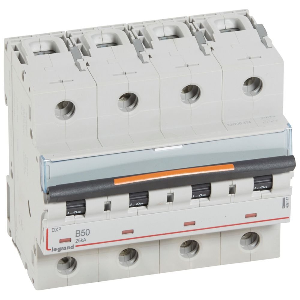 Disjoncteur Legrand DX³ 4P B50 25kA 409747