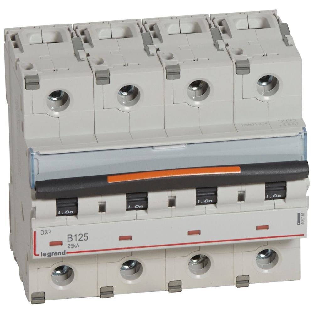 Disjoncteur Legrand DX³ 4P B125 25kA 409751