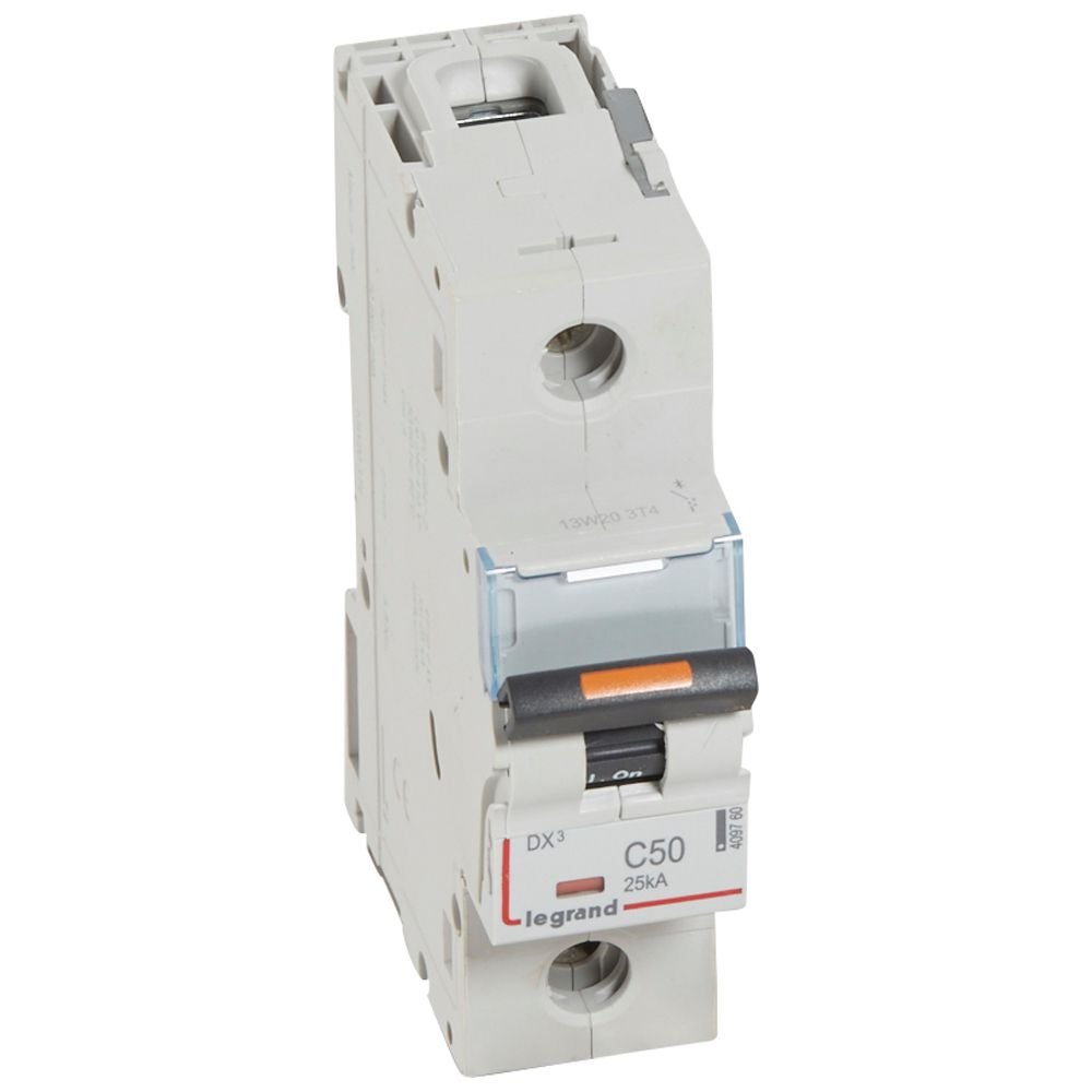 Disjoncteur Legrand DX³ 1P C50 25 kA 409760