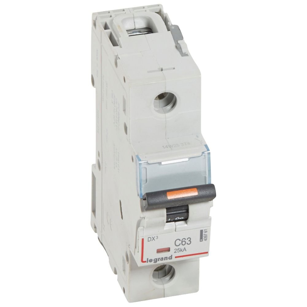Disjoncteur Legrand DX³ 1P C63 25 kA 409761