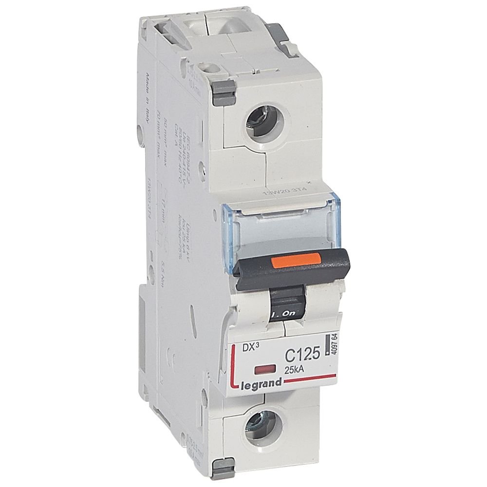 Disjoncteur Legrand DX³ 1P C125 25 kA 409764