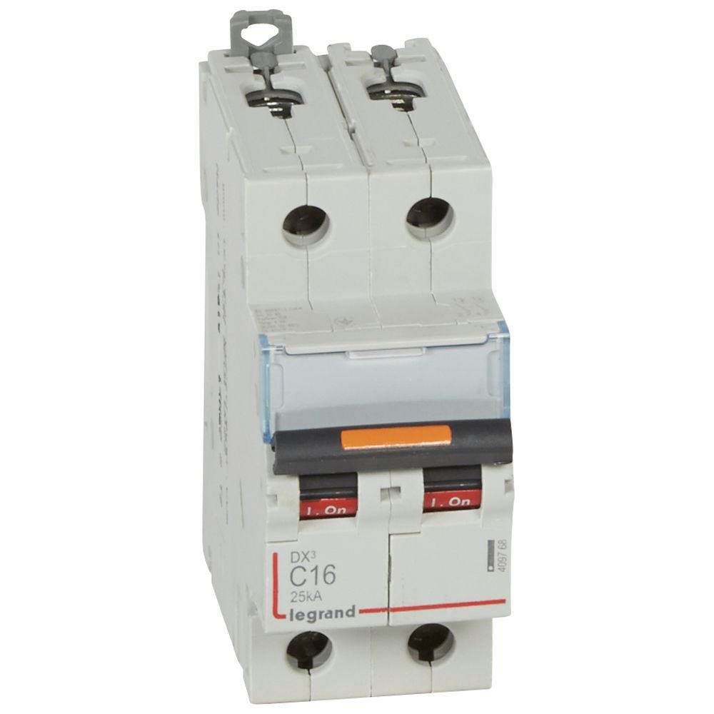 Disjoncteur Legrand DX³ 2P C16 25 kA 409768