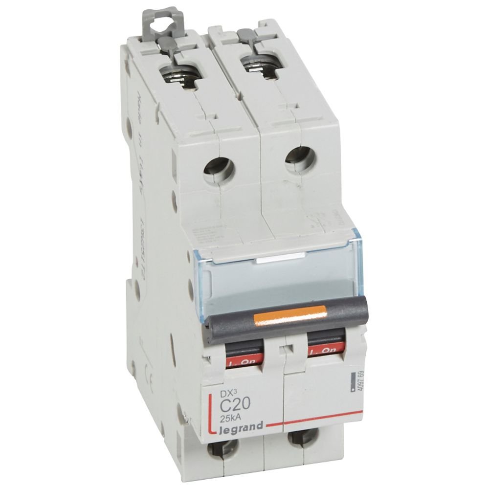 Disjoncteur Legrand DX³ 2P C20 25 kA 409769