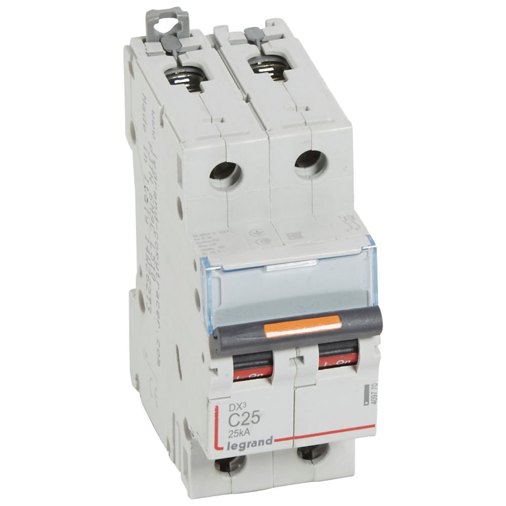 Disjoncteur Legrand DX³ 2P C25 25 kA 409770