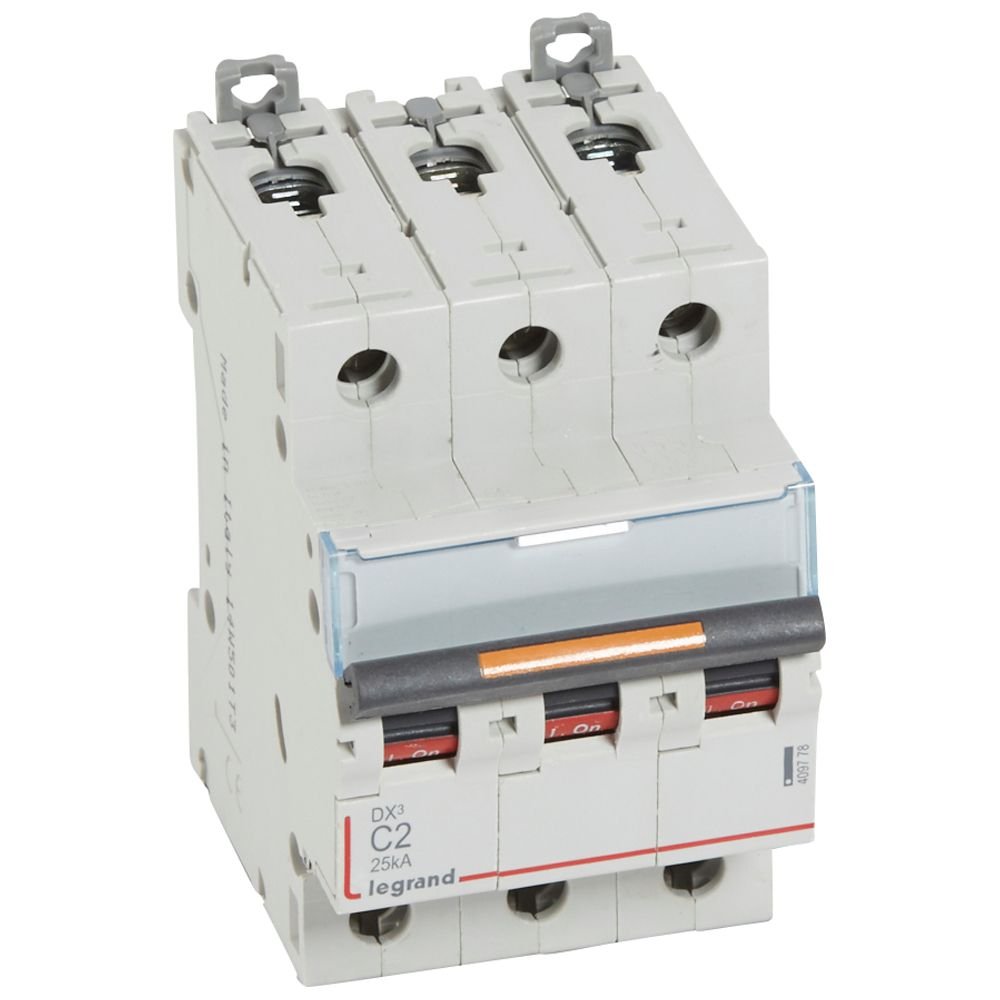 Disjoncteur Legrand DX³ 3P C2 25 kA 409778