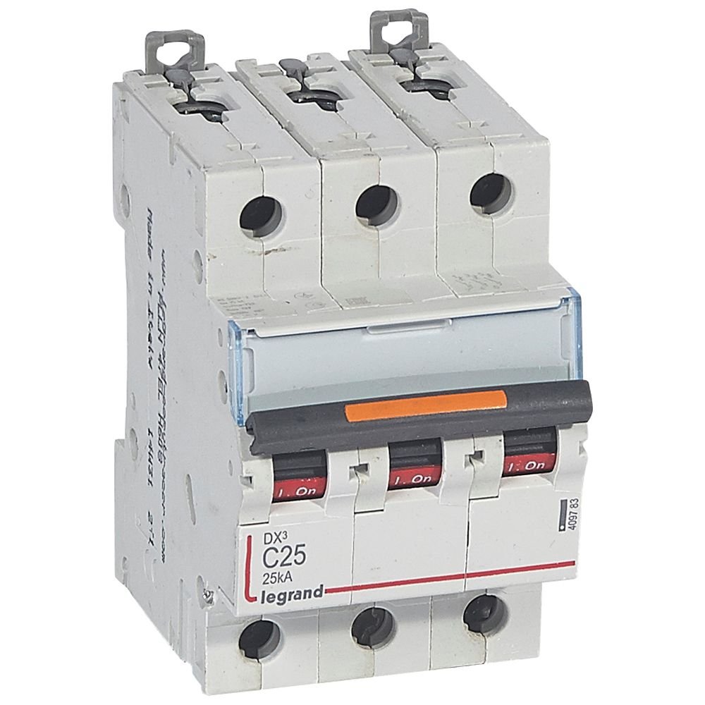 Disjoncteur Legrand DX³ 3P C25 25 kA 409783