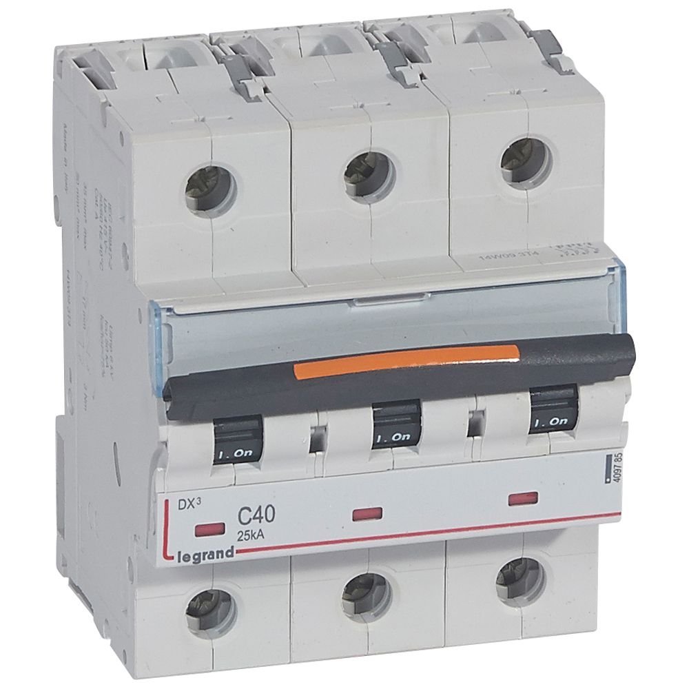 Disjoncteur Legrand DX³ 3P C40 25 kA 409785