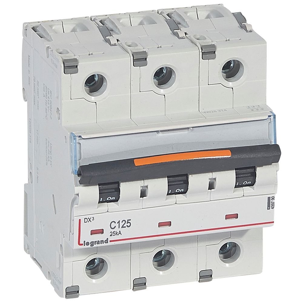 Disjoncteur Legrand DX³ 3P C125 25 kA 409790