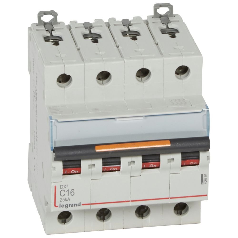 Disjoncteur Legrand DX³ 4P C16 25 kA 409794
