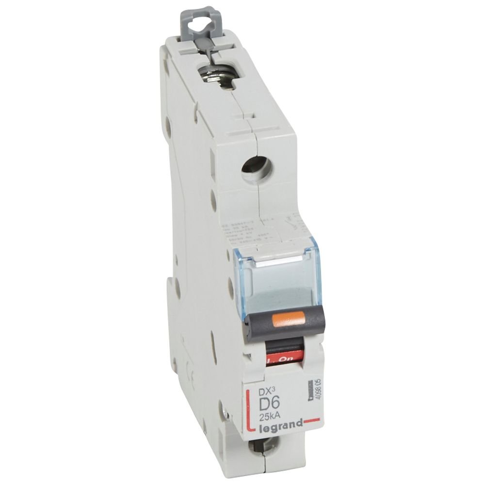 Disjoncteur Legrand DX³ 1P D6 25 kA 409805