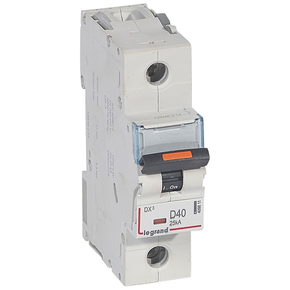 Disjoncteur Legrand DX3 1P D40 25kA 409811