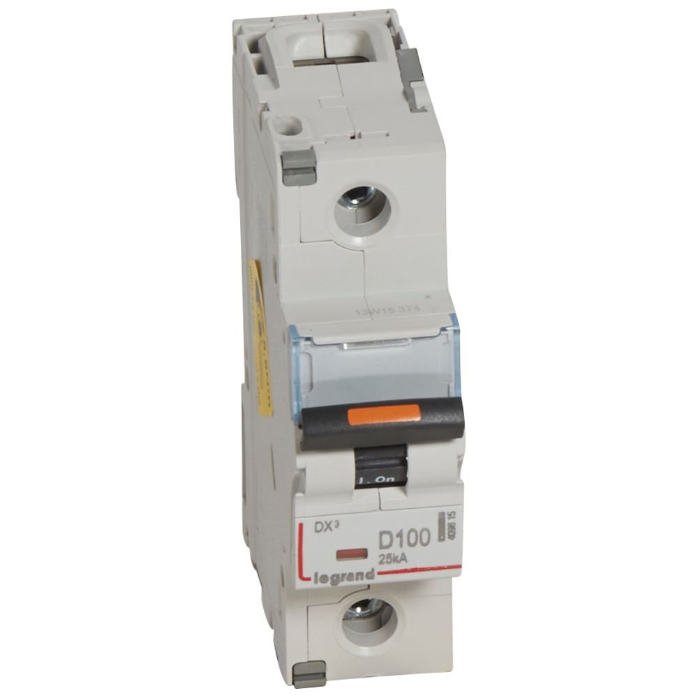Disjoncteur Legrand DX3 1P D100 25kA 409815