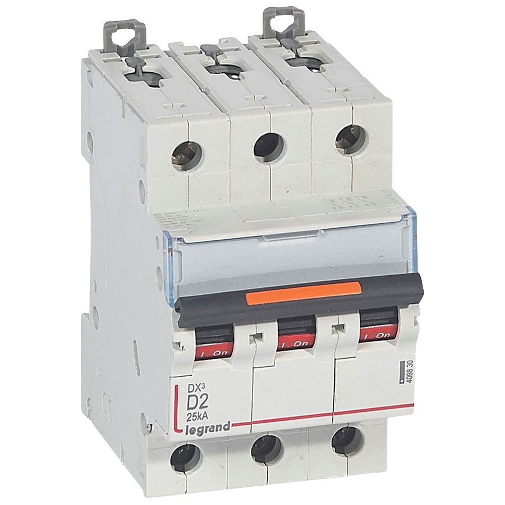 Disjoncteur Legrand DX3 3P D2 25kA 409830