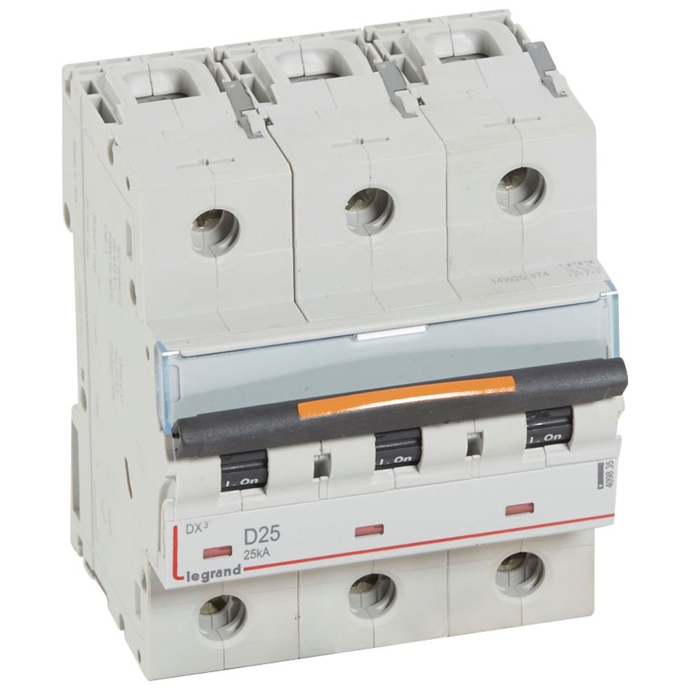 Disjoncteur Legrand DX3 3P D25 25kA 409835