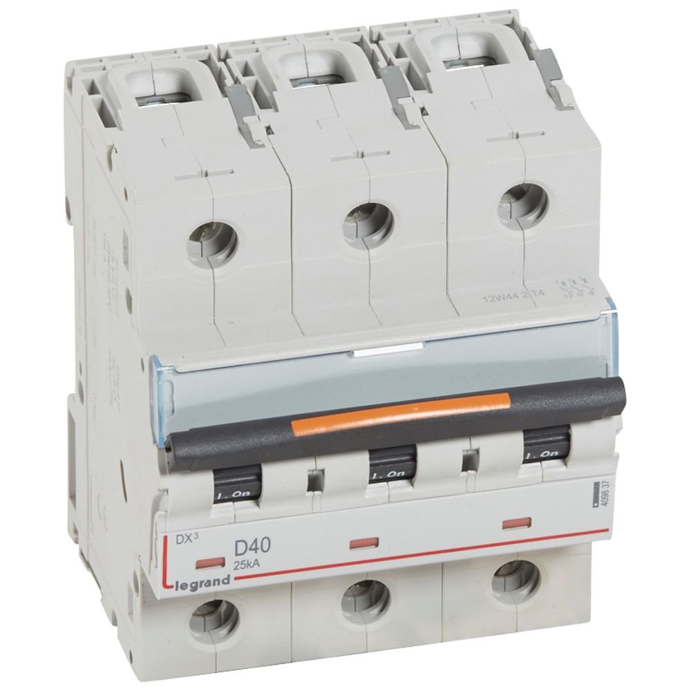 Disjoncteur Legrand DX3 3P D40 25kA 409837