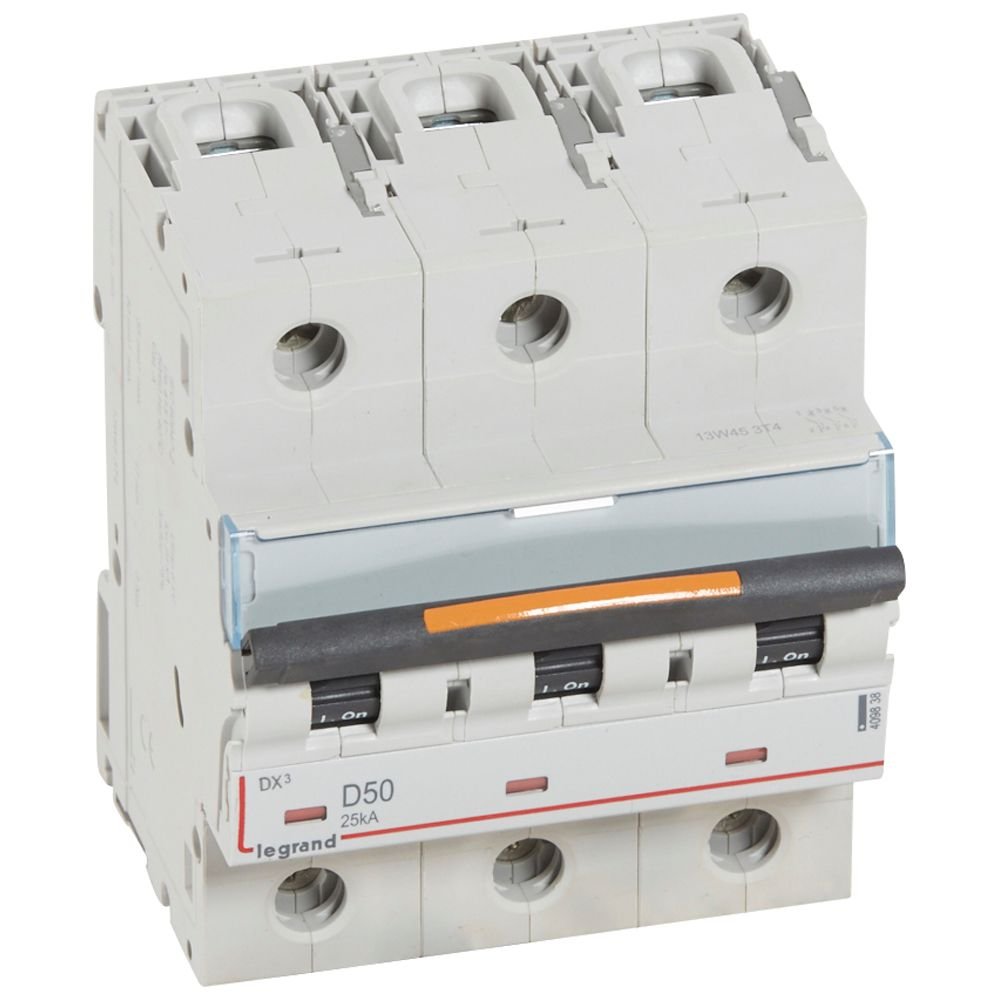 Disjoncteur Legrand DX3 3P D50 25kA 409838