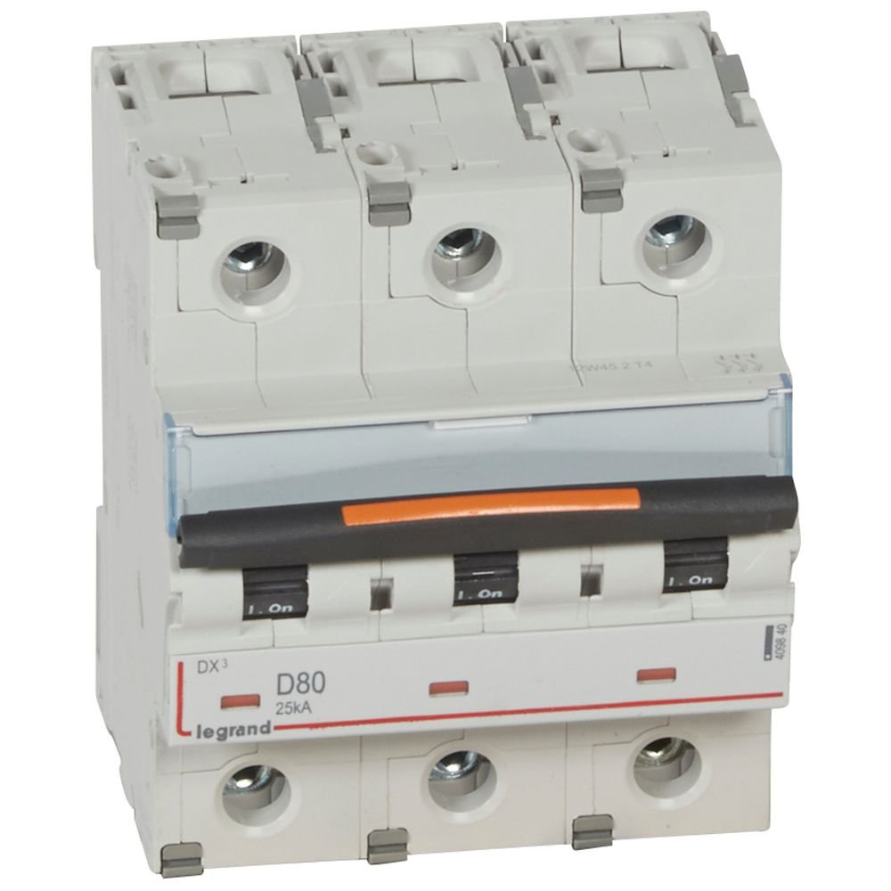 Disjoncteur Legrand DX3 3P D80 25kA 409840