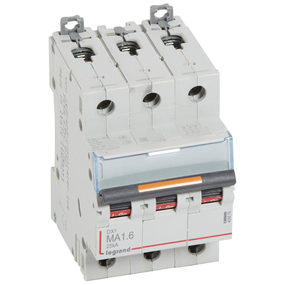 Disjoncteur Legrand DX3 MA 3P 1,6A 25kA 409876