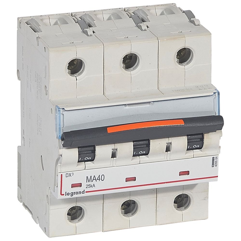 Disjoncteur Legrand DX3 MA 3P 40A 25kA 409884