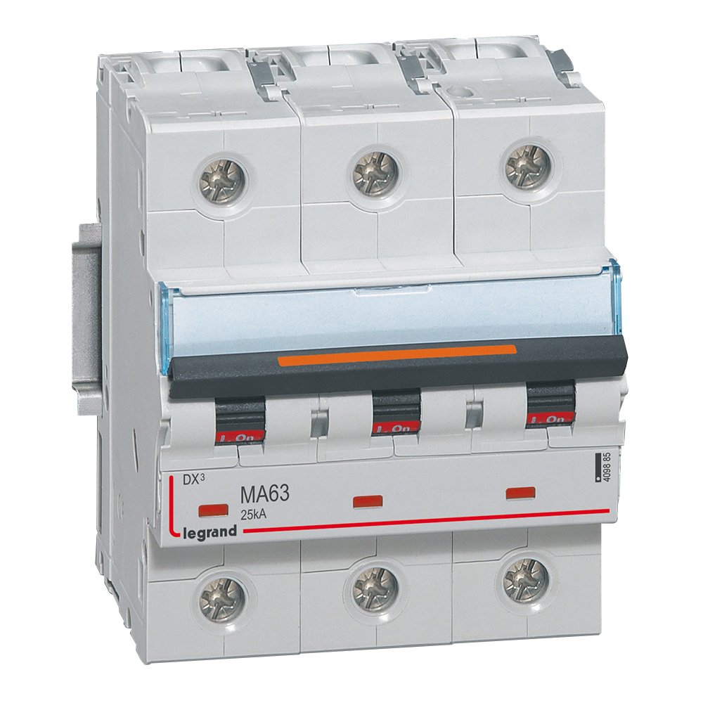 Disjoncteur Legrand DX3 MA 3P 63A 25kA 409885