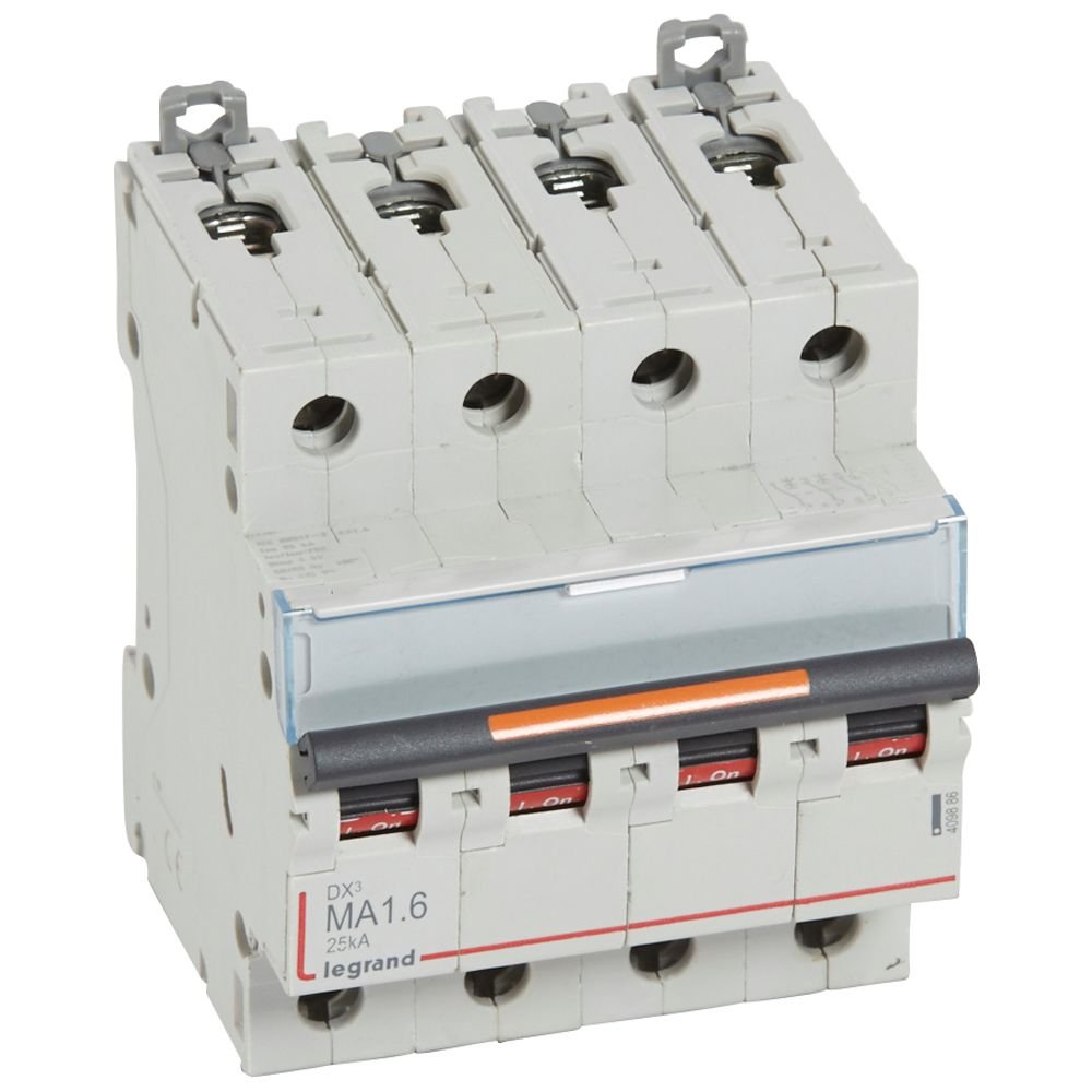 Disjoncteur Legrand DX3 MA 4P 1,6A 25kA 409886