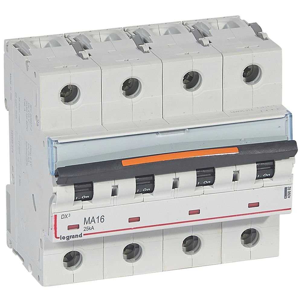 Disjoncteur Legrand DX3 MA 4P 16A 25kA 409892