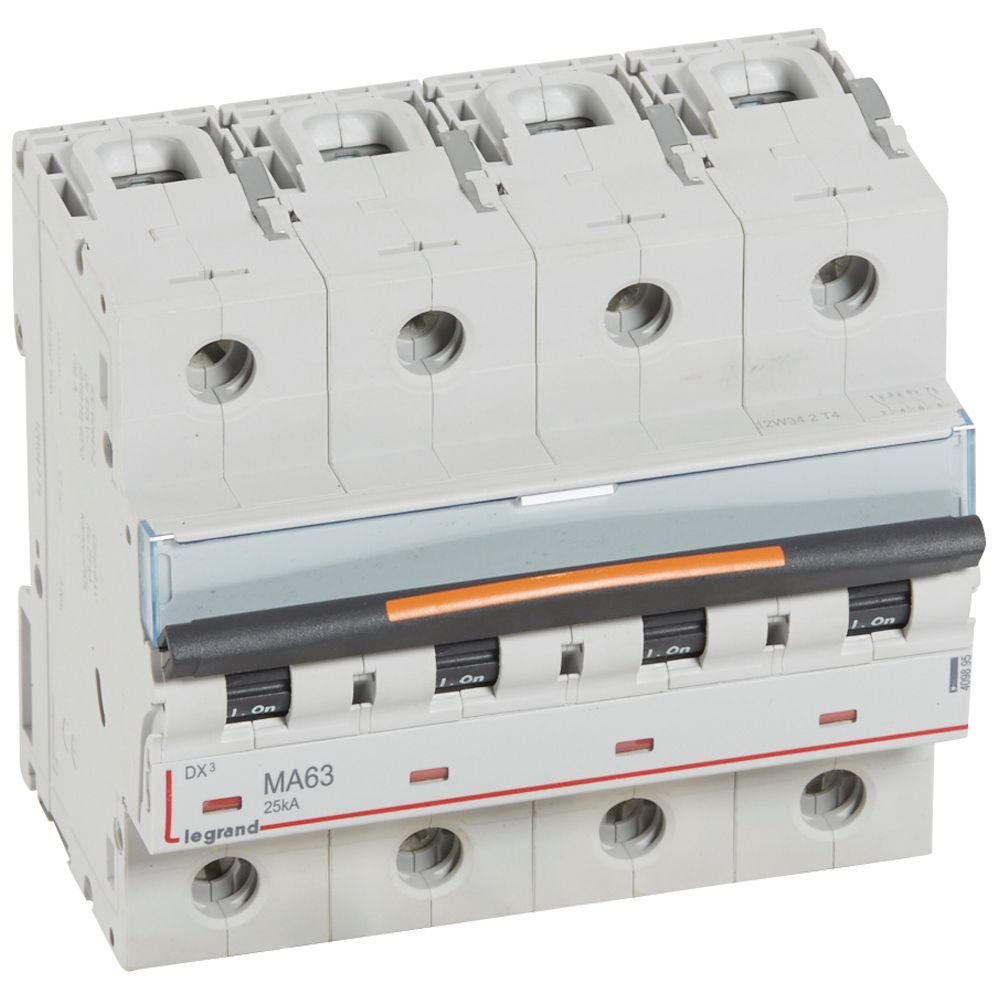 Disjoncteur Legrand DX3 MA 4P 63A 25kA 409895