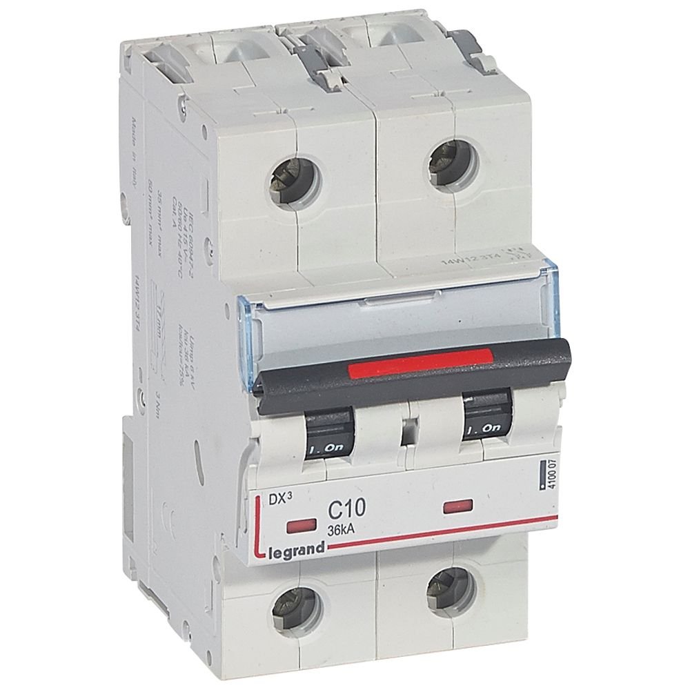 Disjoncteur Legrand DX3 2P C10 36kA 410007