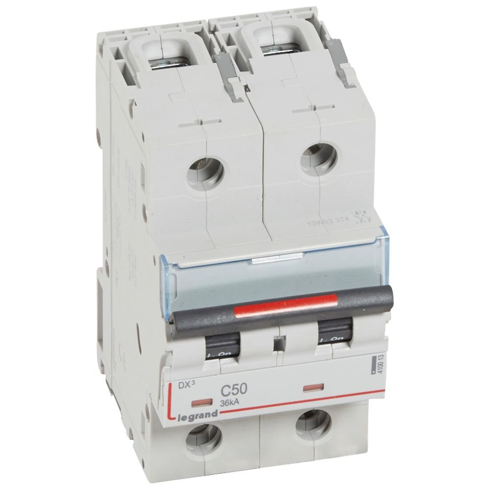 Disjoncteur Legrand DX3 2P C50 36kA 410013