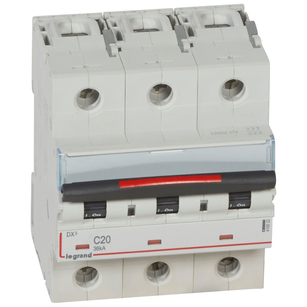 Disjoncteur Legrand DX3 3P C20 36kA 410022