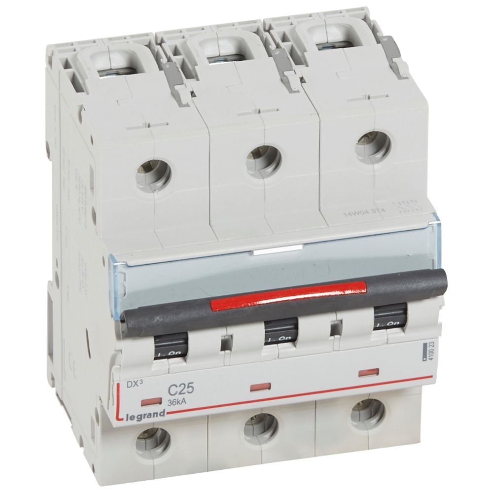 Disjoncteur Legrand DX3 3P C25 36kA 410023