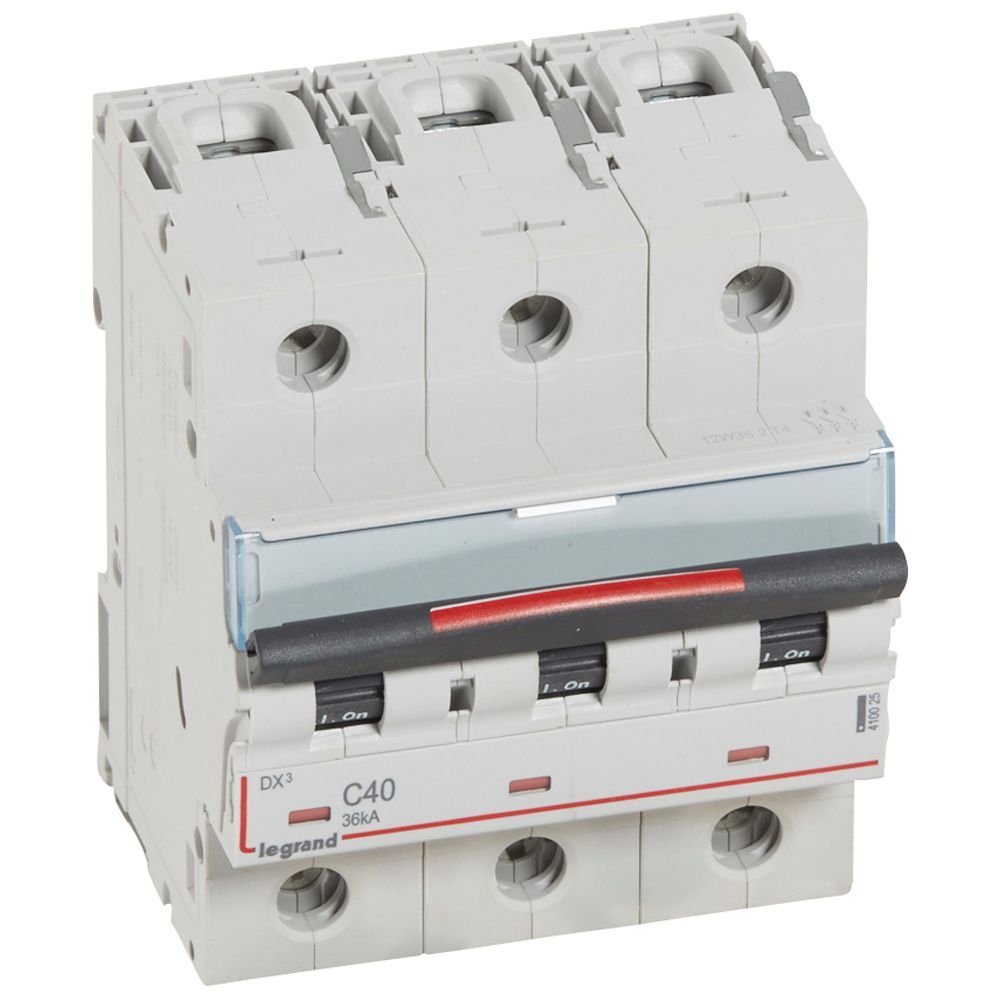 Disjoncteur Legrand DX3 3P C40 36kA 410025