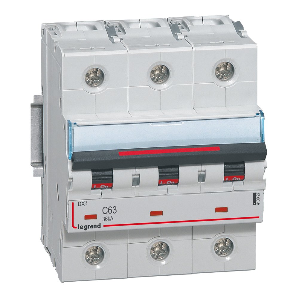 Disjoncteur Legrand DX3 3P C63 36kA 410027