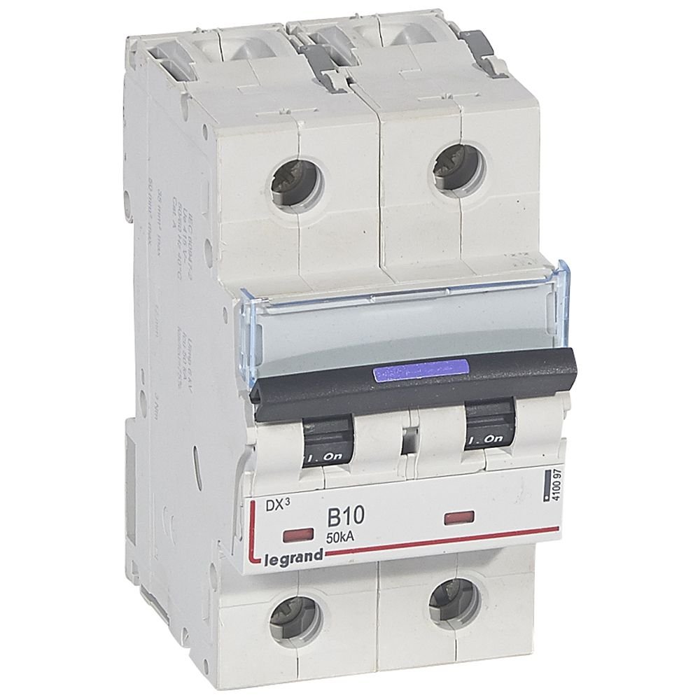 Disjoncteur Legrand DX³ 2P 10A courbe B 50kA