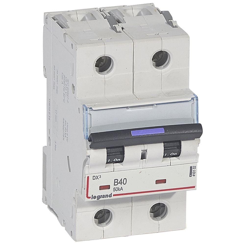 Disjoncteur Legrand DX³ 2P 40A courbe B 50kA