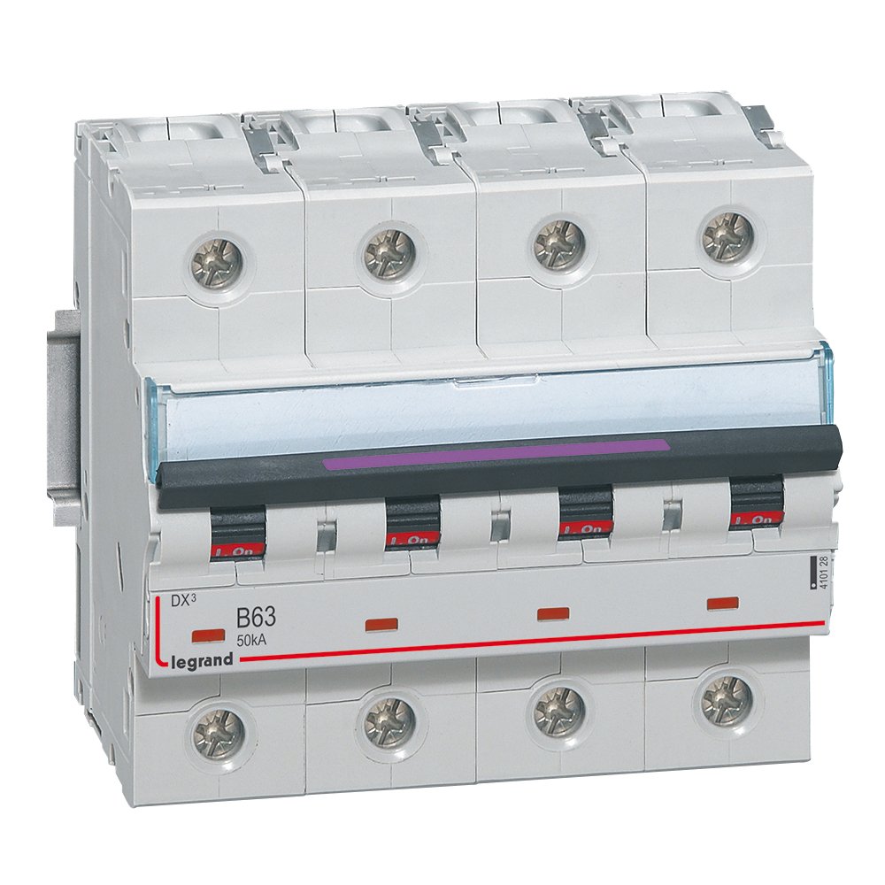 Disjoncteur Legrand DX³ 4P 63A courbe B 50kA