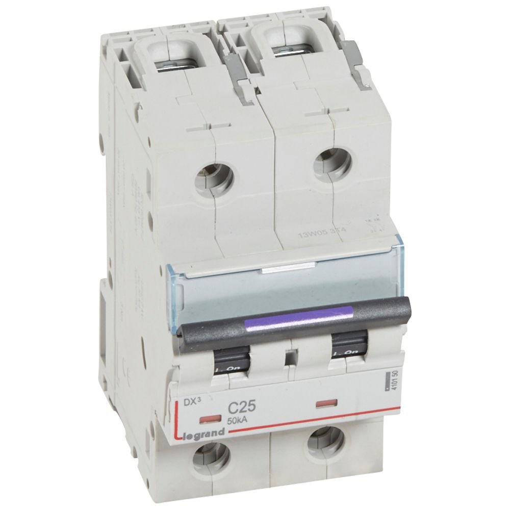 Disjoncteur Legrand DX³ 2P 25A courbe C 50kA