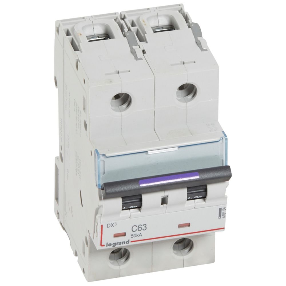 Disjoncteur Legrand DX³ 2P 63A courbe C 50kA