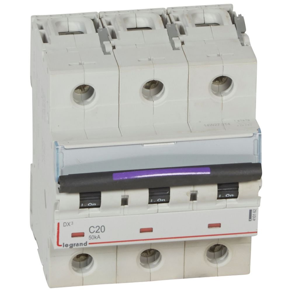 Disjoncteur Legrand DX³ 3P 20A courbe C 50kA