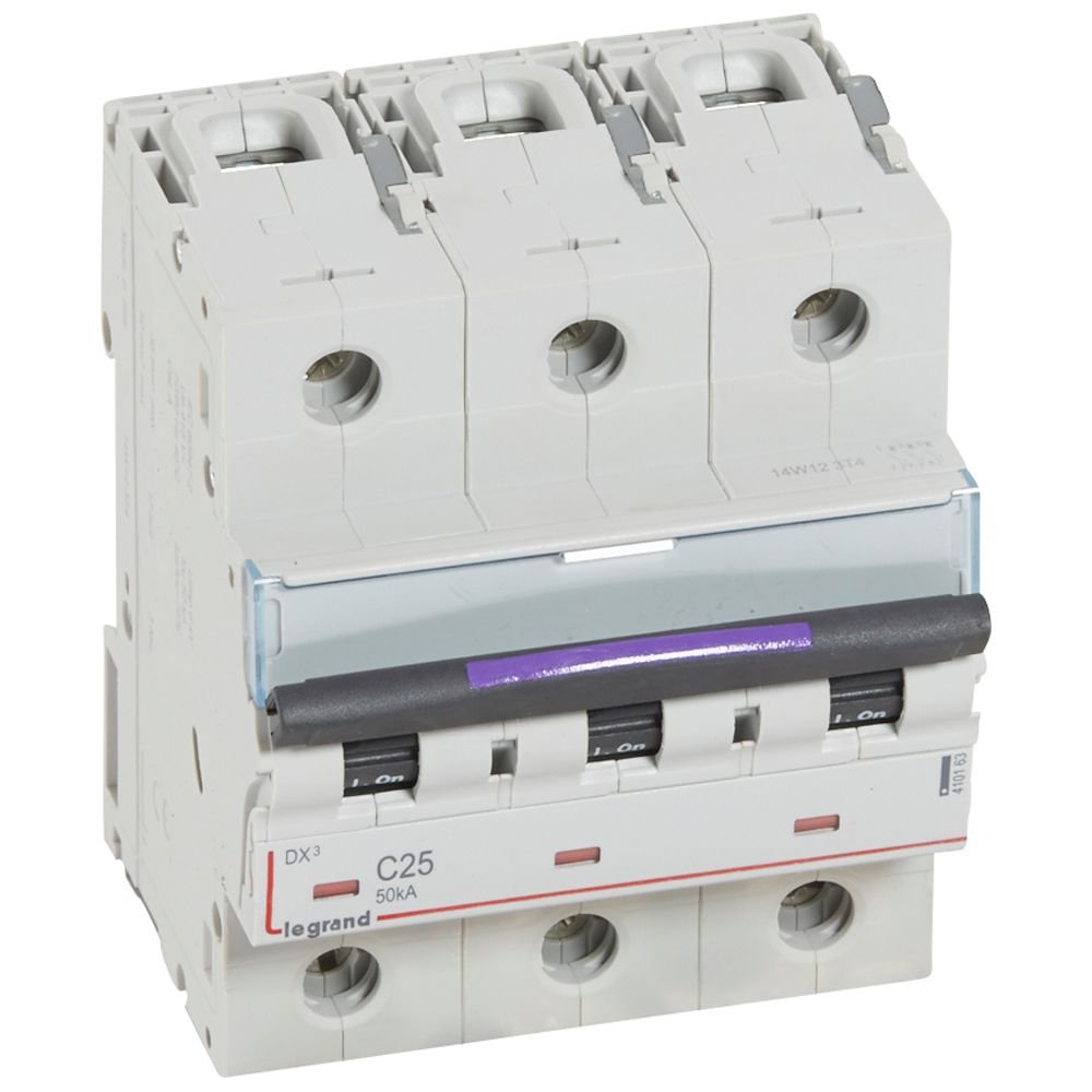 Disjoncteur Legrand DX³ 3P 25A courbe C 50kA