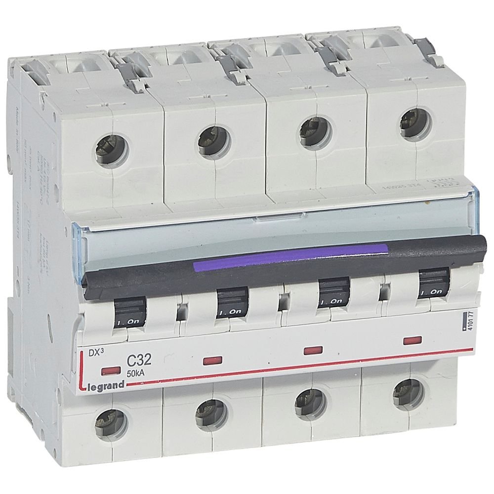 Disjoncteur Legrand DX³ 4P 32A courbe C 50kA