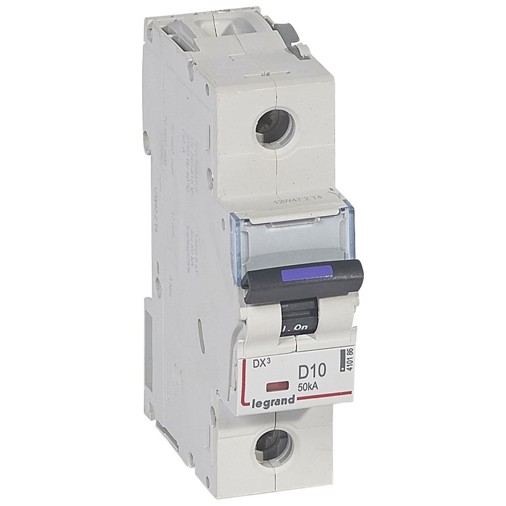 Disjoncteur Legrand DX³ 1P 10A courbe D 50kA